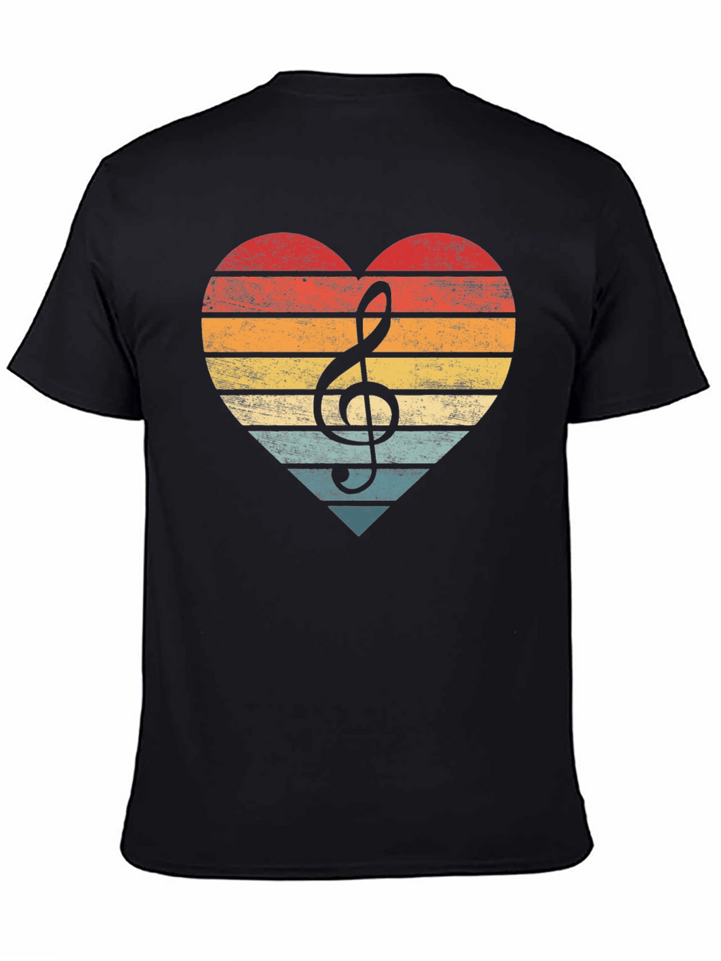 Retro Music Heart T-Shirt