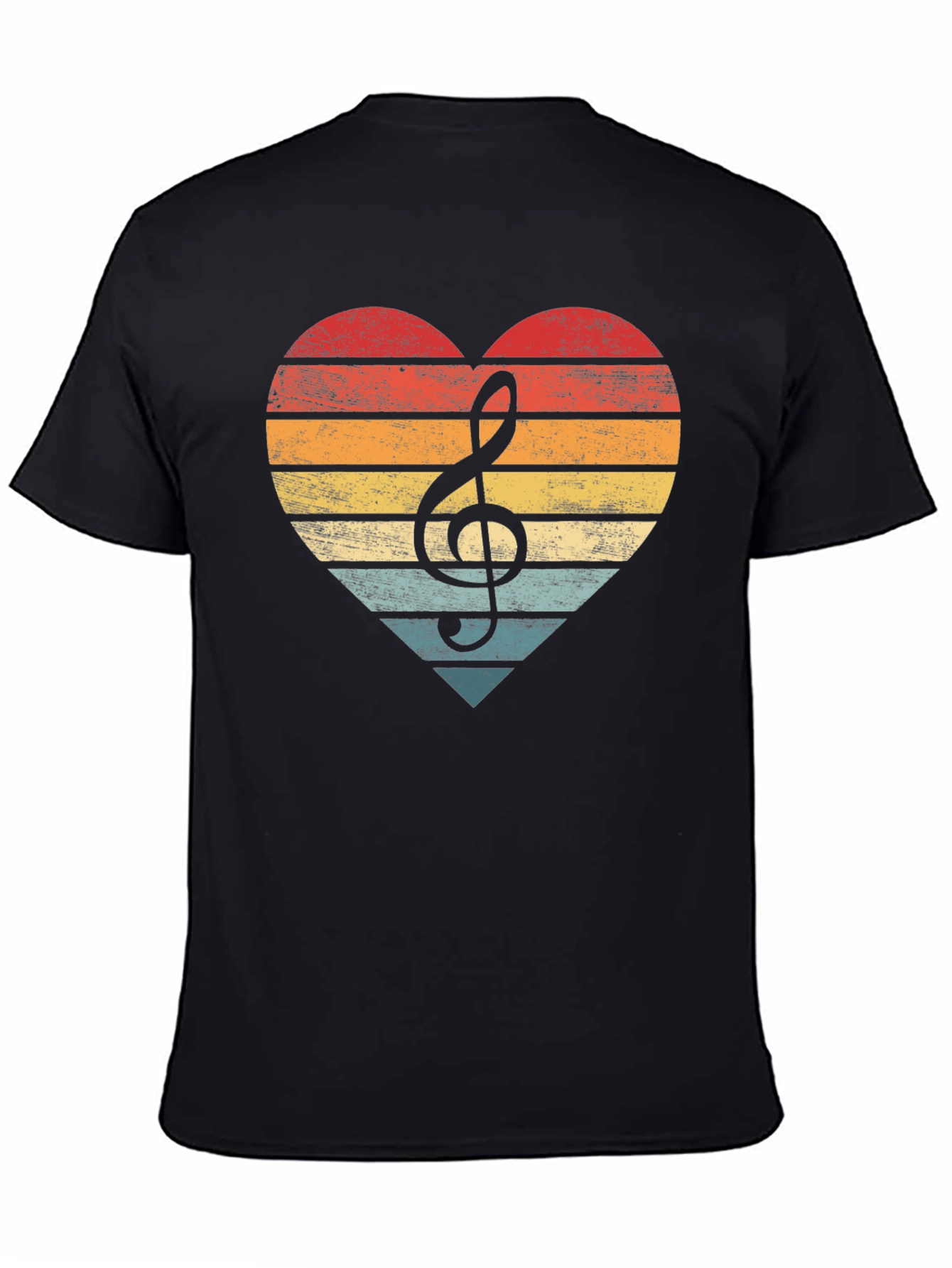 Retro Music Heart T-Shirt