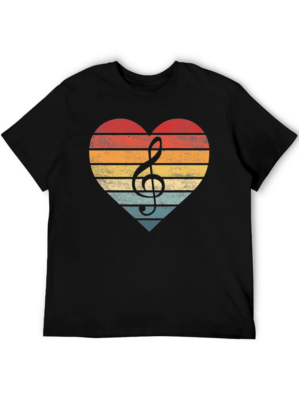Retro Music Heart T-Shirt