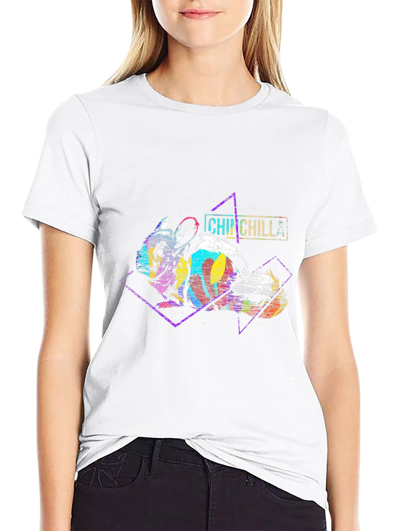 Retro Chinchilla Graphic Tee - Unique Design!