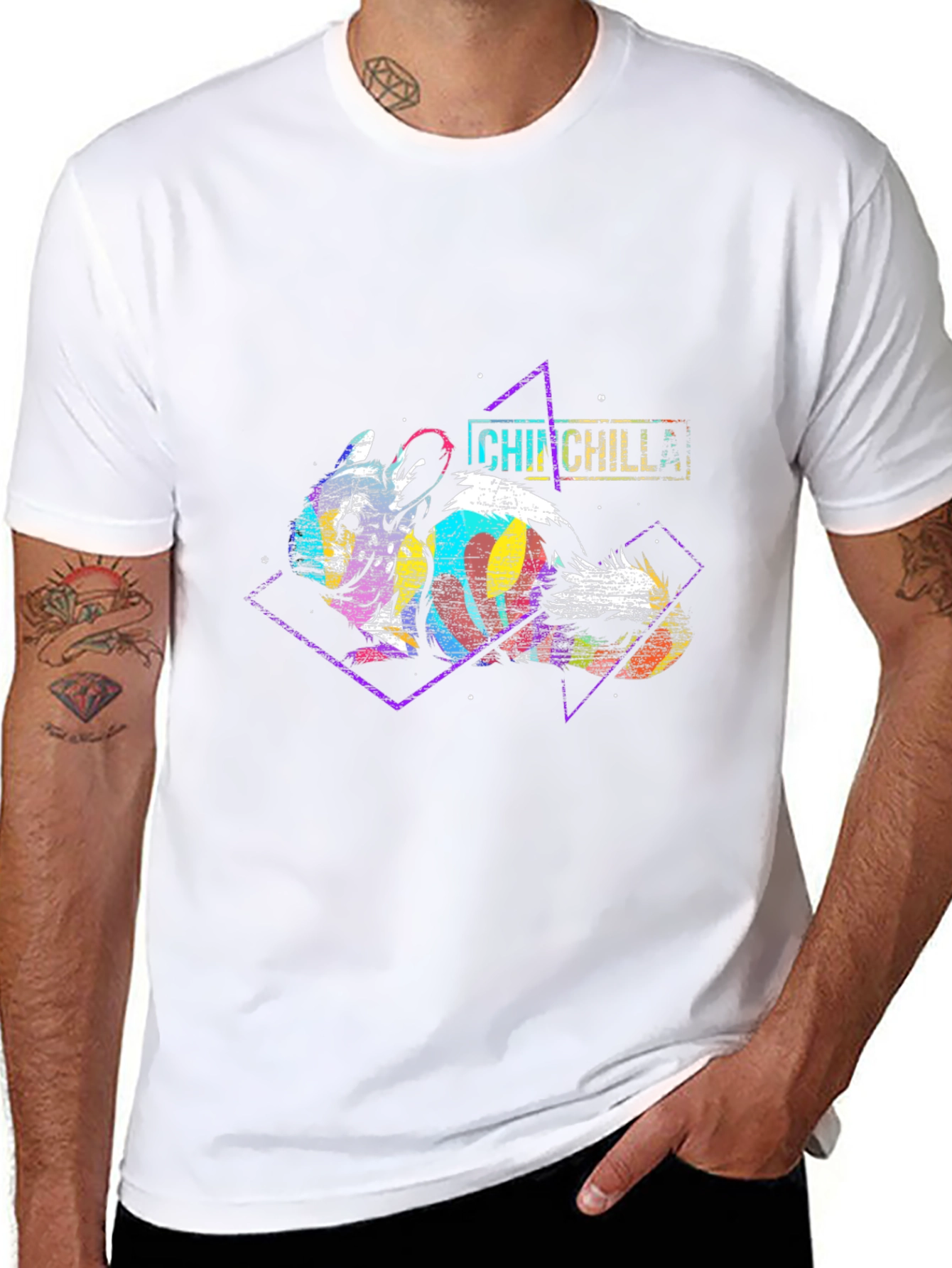 Retro Chinchilla Graphic Tee - Unique Design!