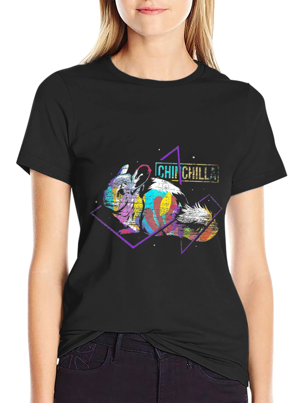 Retro Chinchilla Graphic Tee - Unique Design!