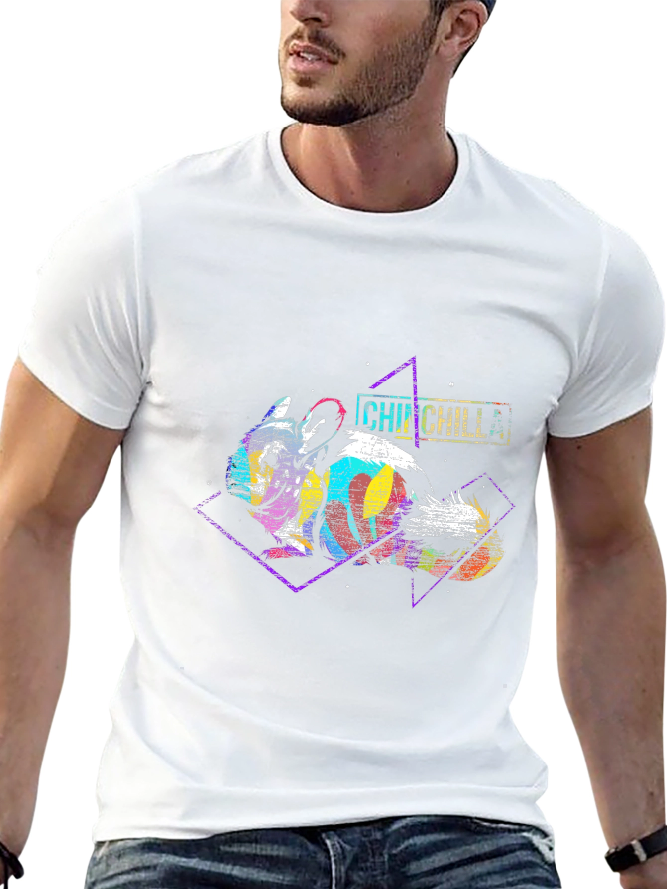 Retro Chinchilla Graphic Tee - Unique Design!