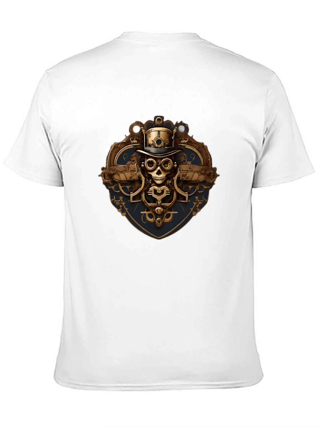 Steampunk Skull Graphic T-Shirt