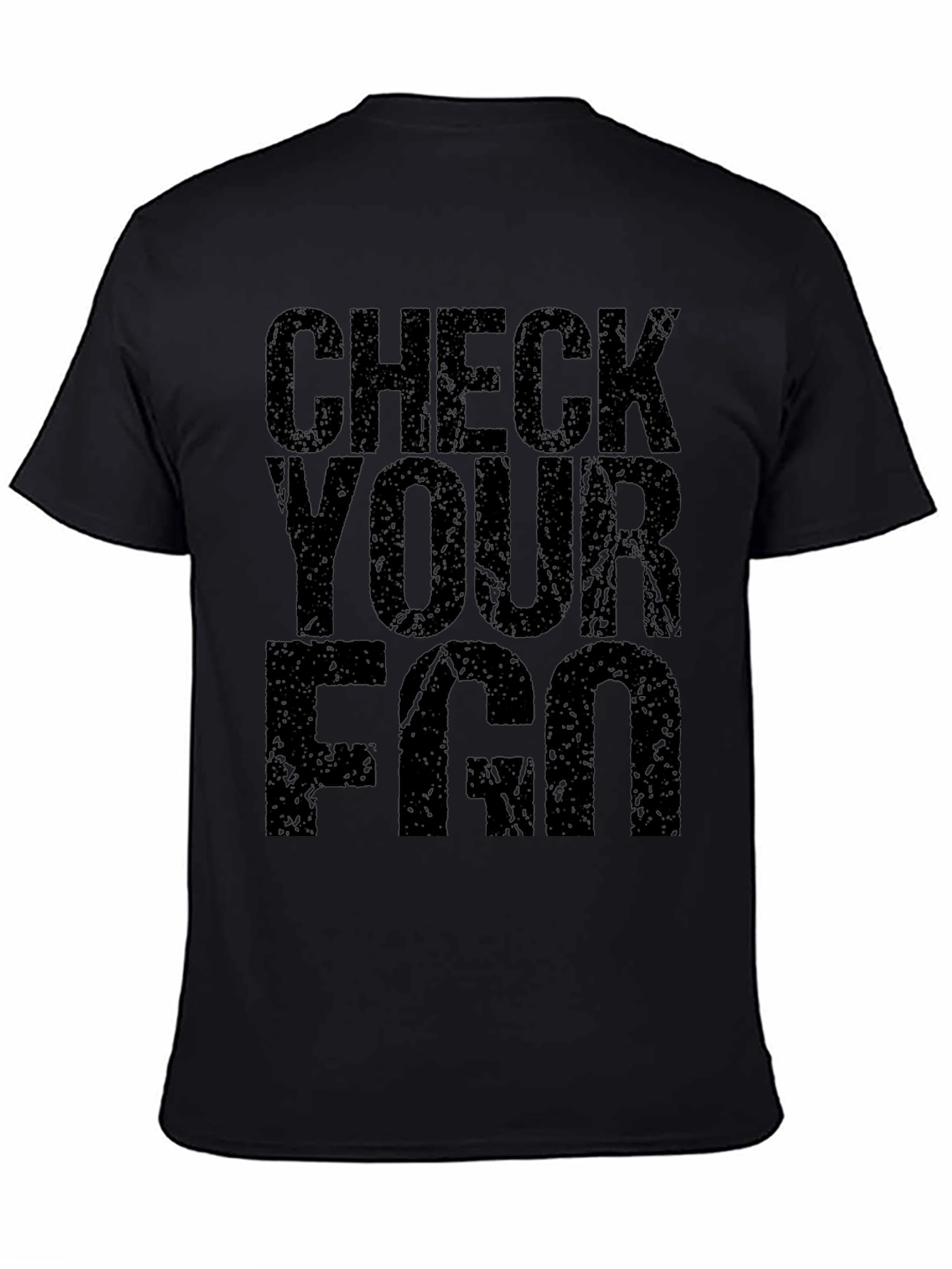 Check Your FGO T-Shirt - Black Graphic Tee