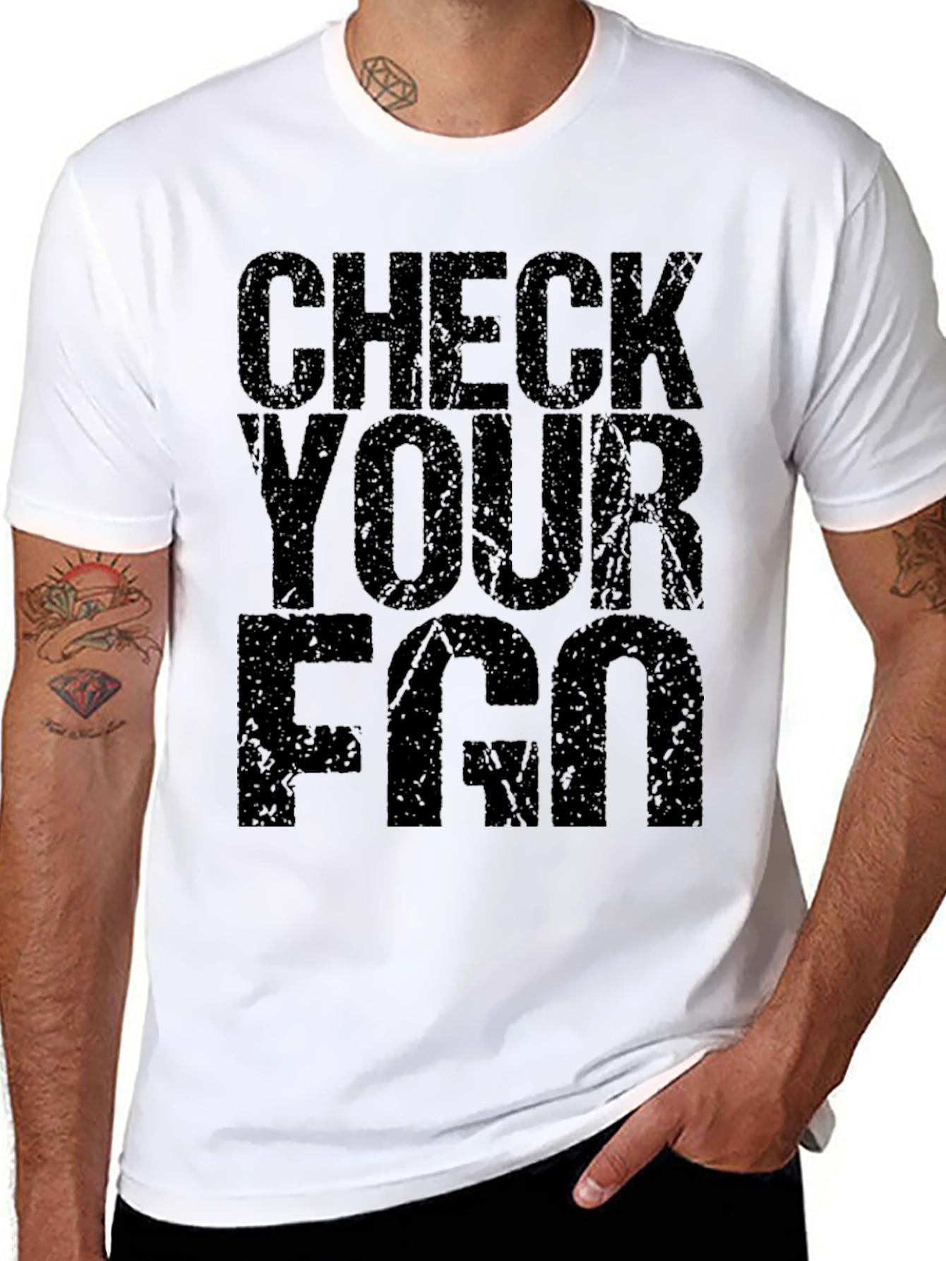 Check Your FGO T-Shirt - Black Graphic Tee