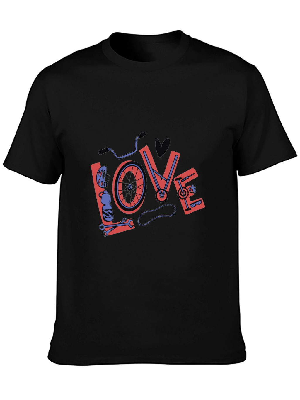 Bike Love Graphic Tee - Black