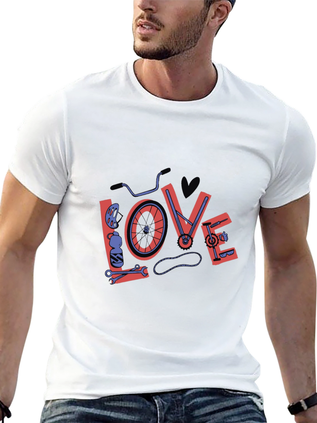 Bike Love Graphic Tee - Black