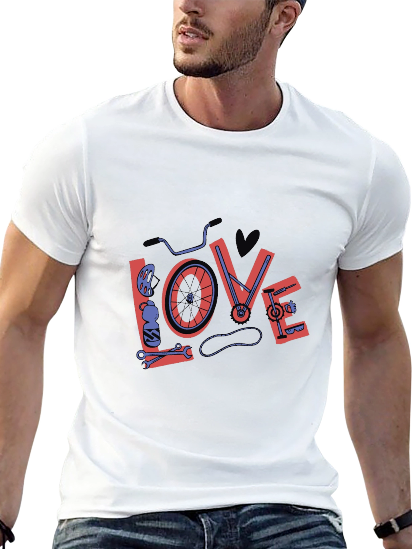Bike Love Graphic Tee - Black