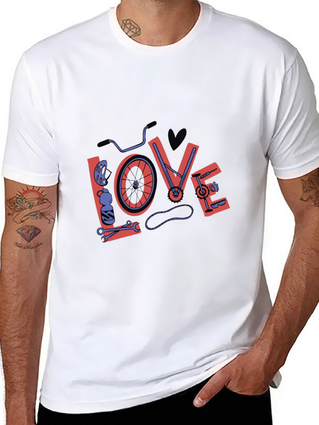 Bike Love Graphic Tee - Black