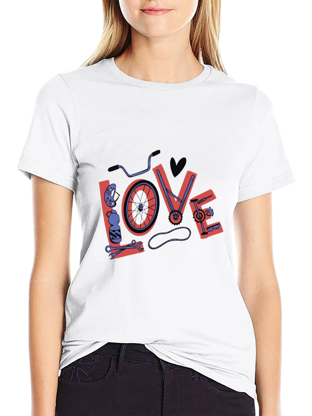 Bike Love Graphic Tee - Black