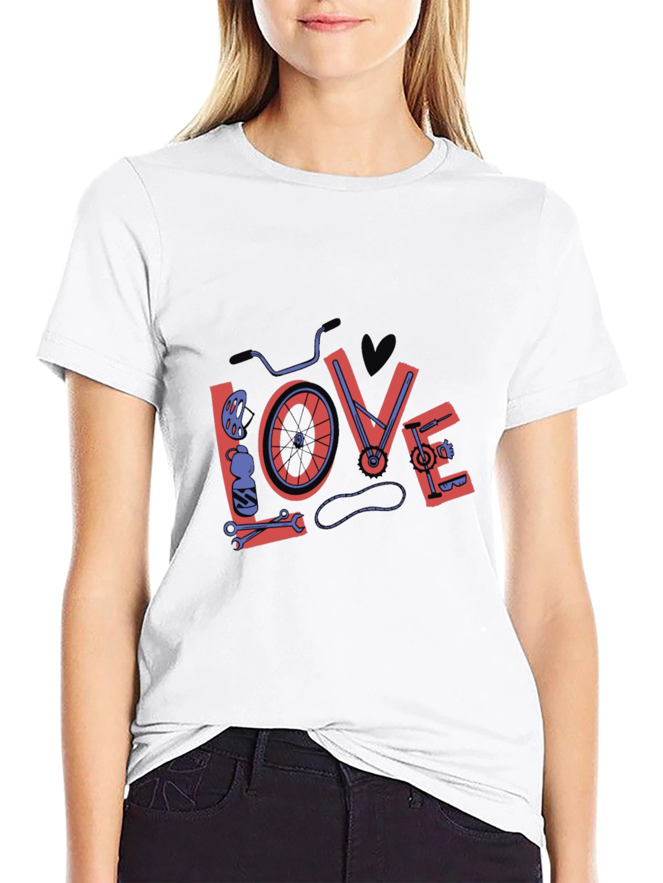 Bike Love Graphic Tee - Black