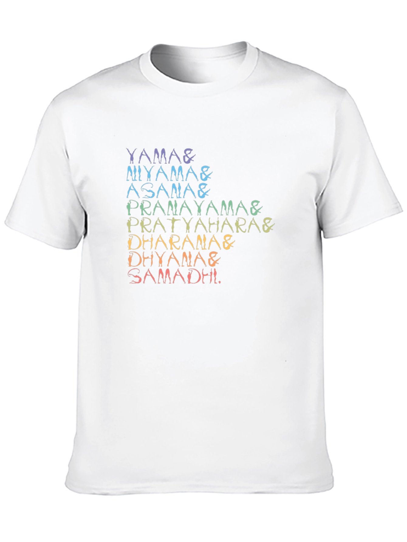 Yoga Poses T-Shirt - 8 Limbs of Yoga
