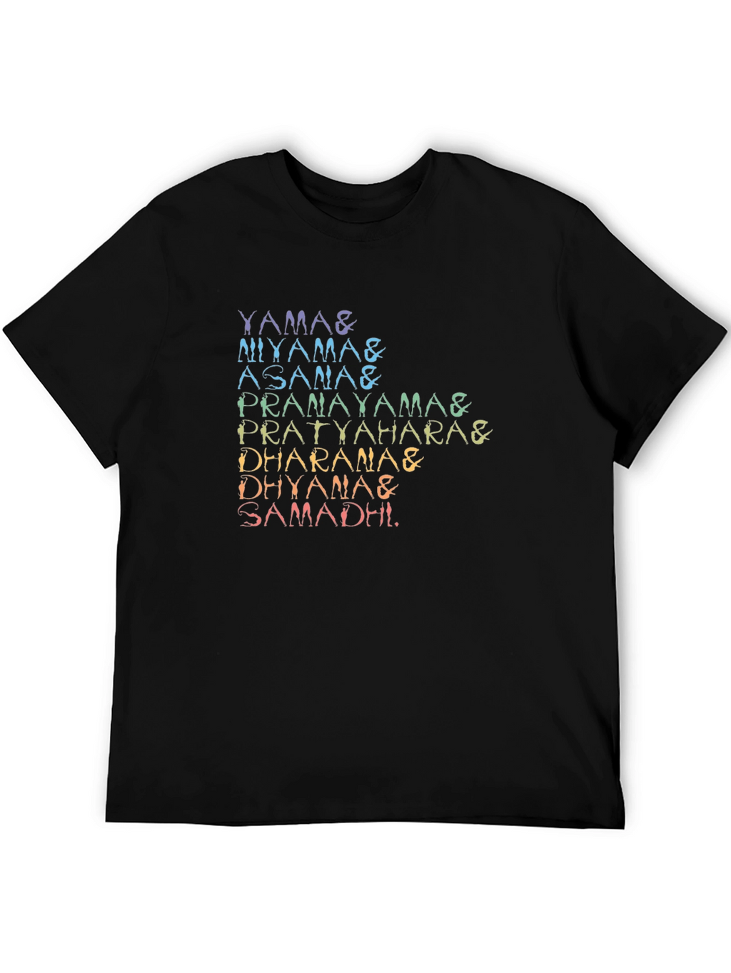 Yoga Poses T-Shirt - 8 Limbs of Yoga