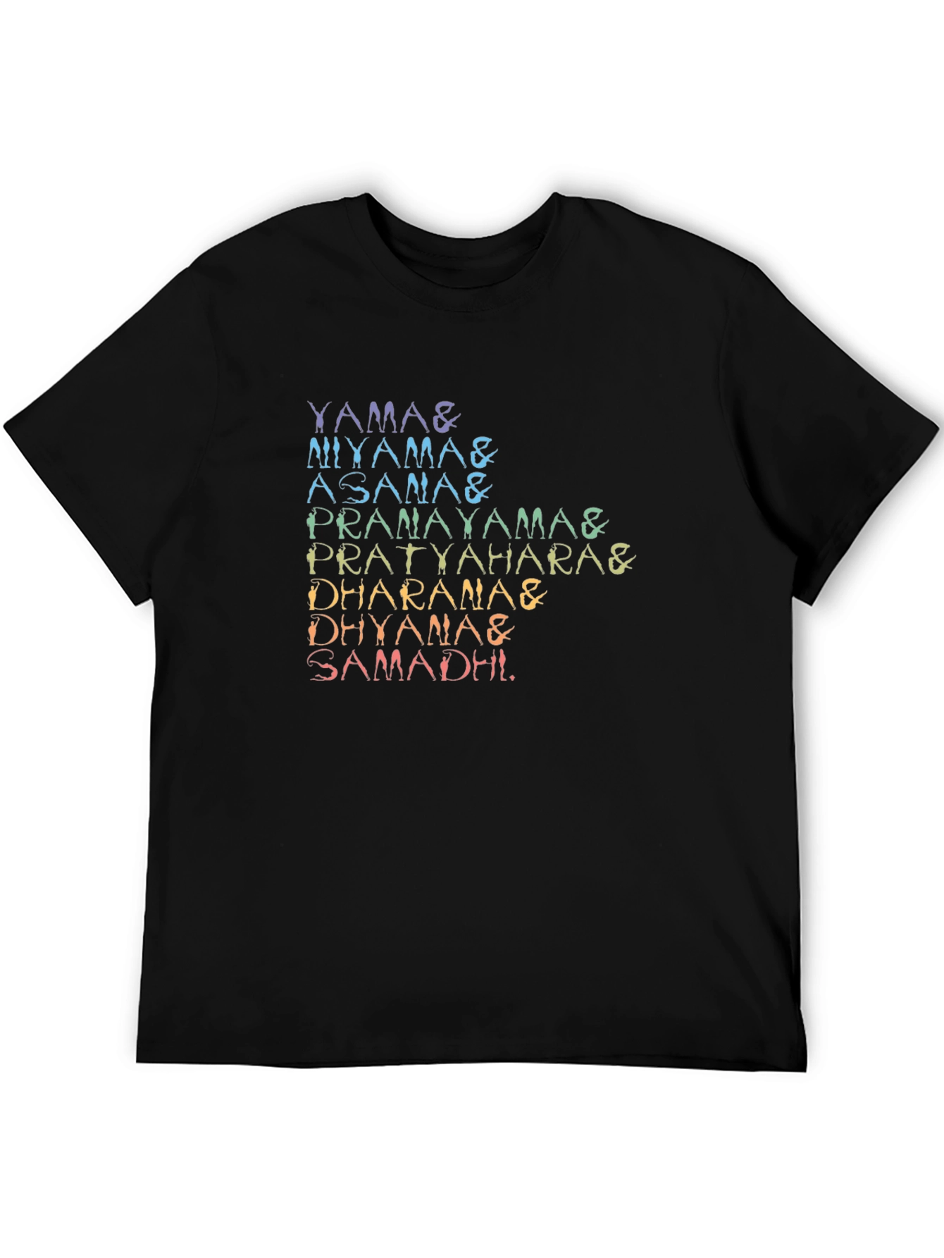 Yoga Poses T-Shirt - 8 Limbs of Yoga