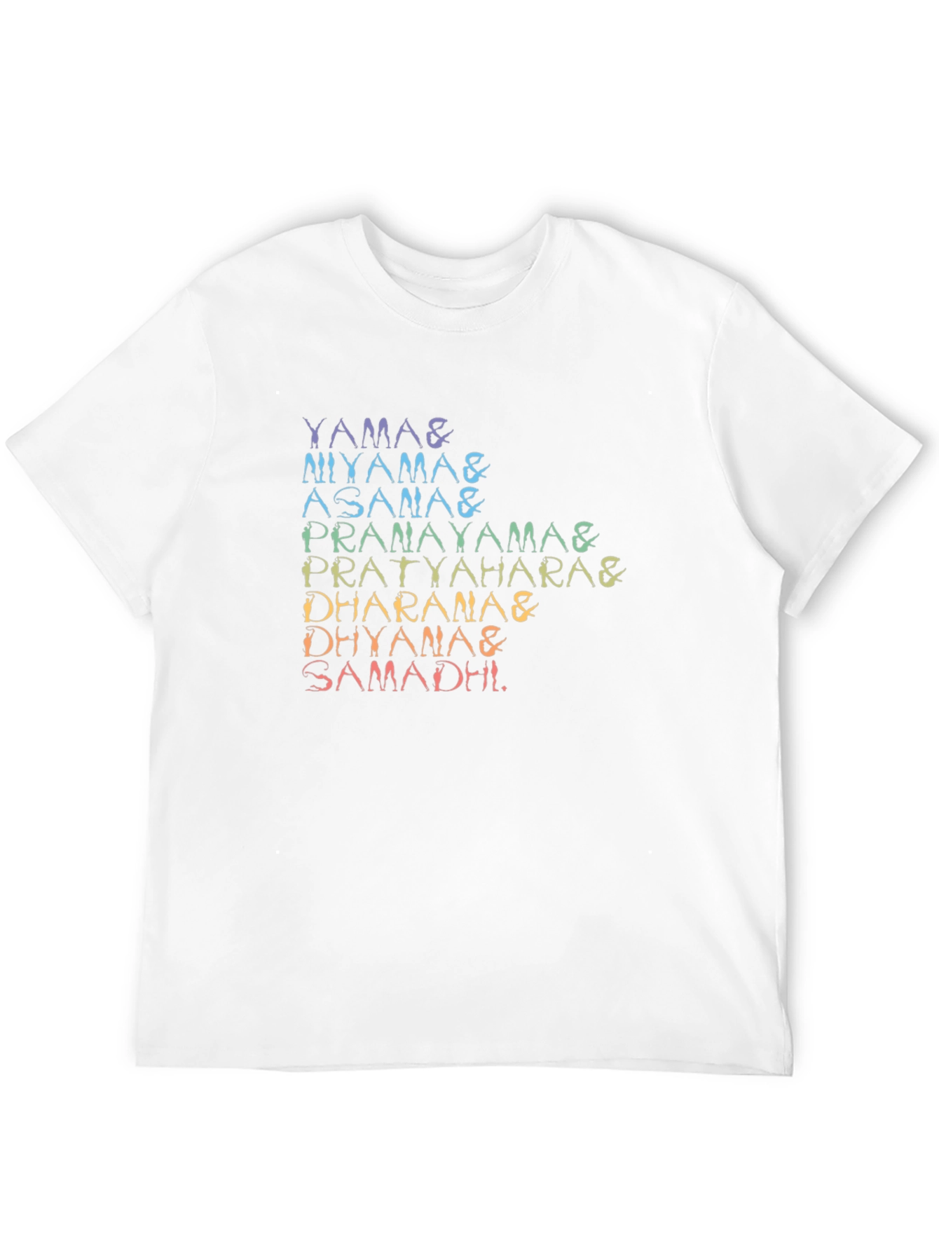 Yoga Poses T-Shirt - 8 Limbs of Yoga