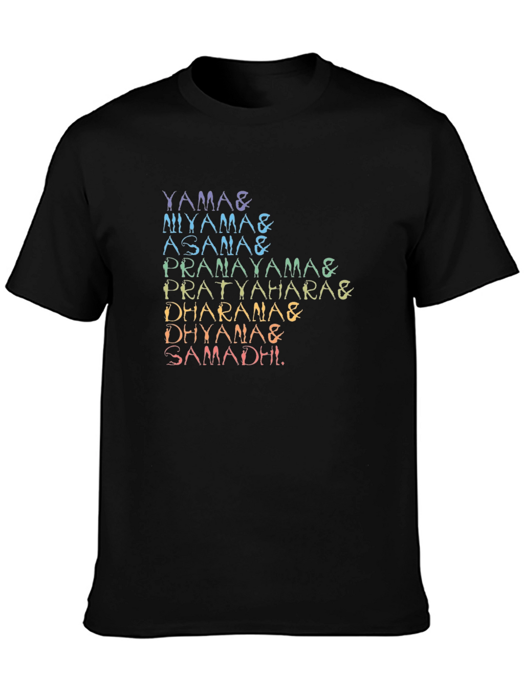 Yoga Poses T-Shirt - 8 Limbs of Yoga