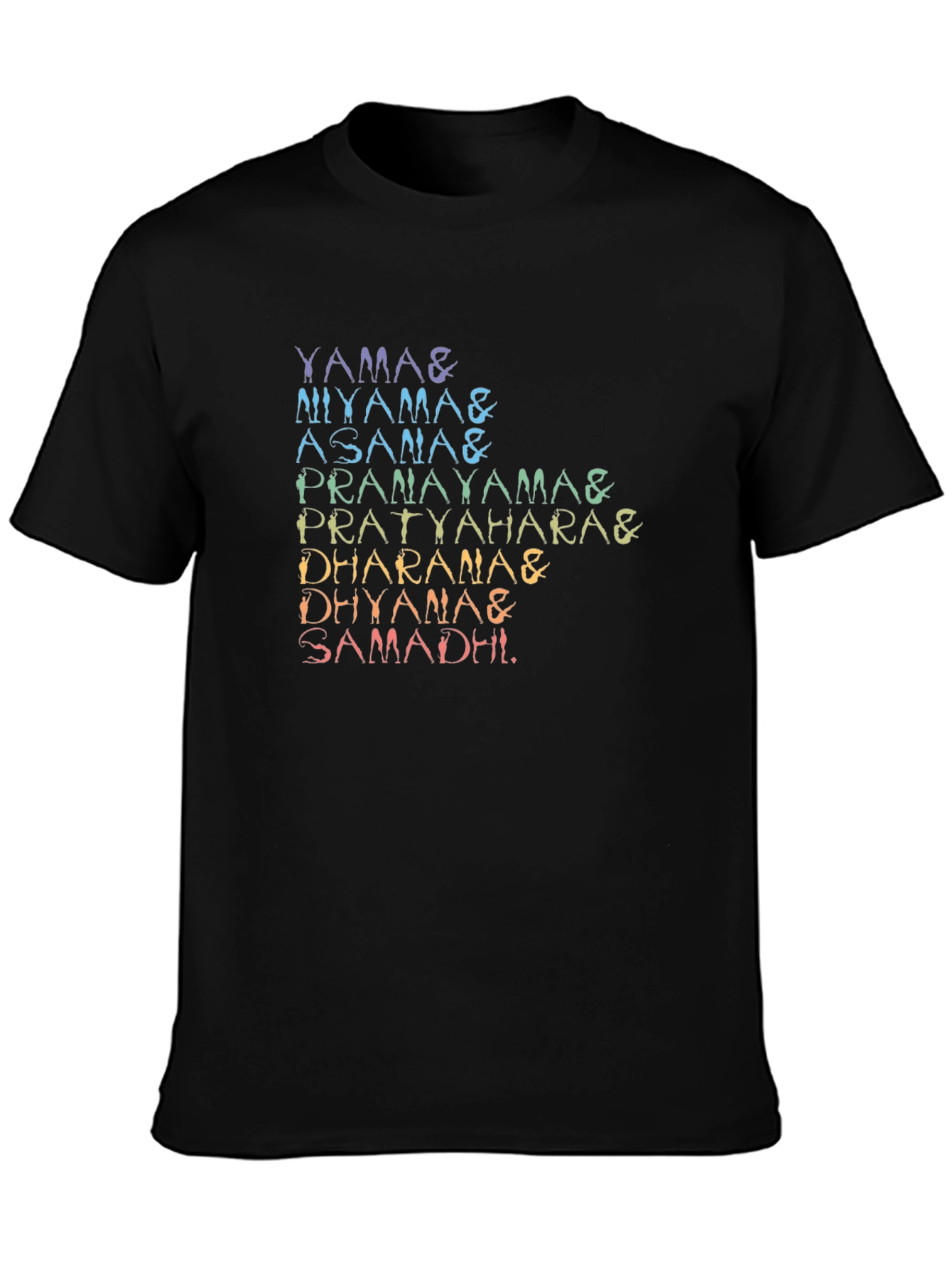 Yoga Poses T-Shirt - 8 Limbs of Yoga