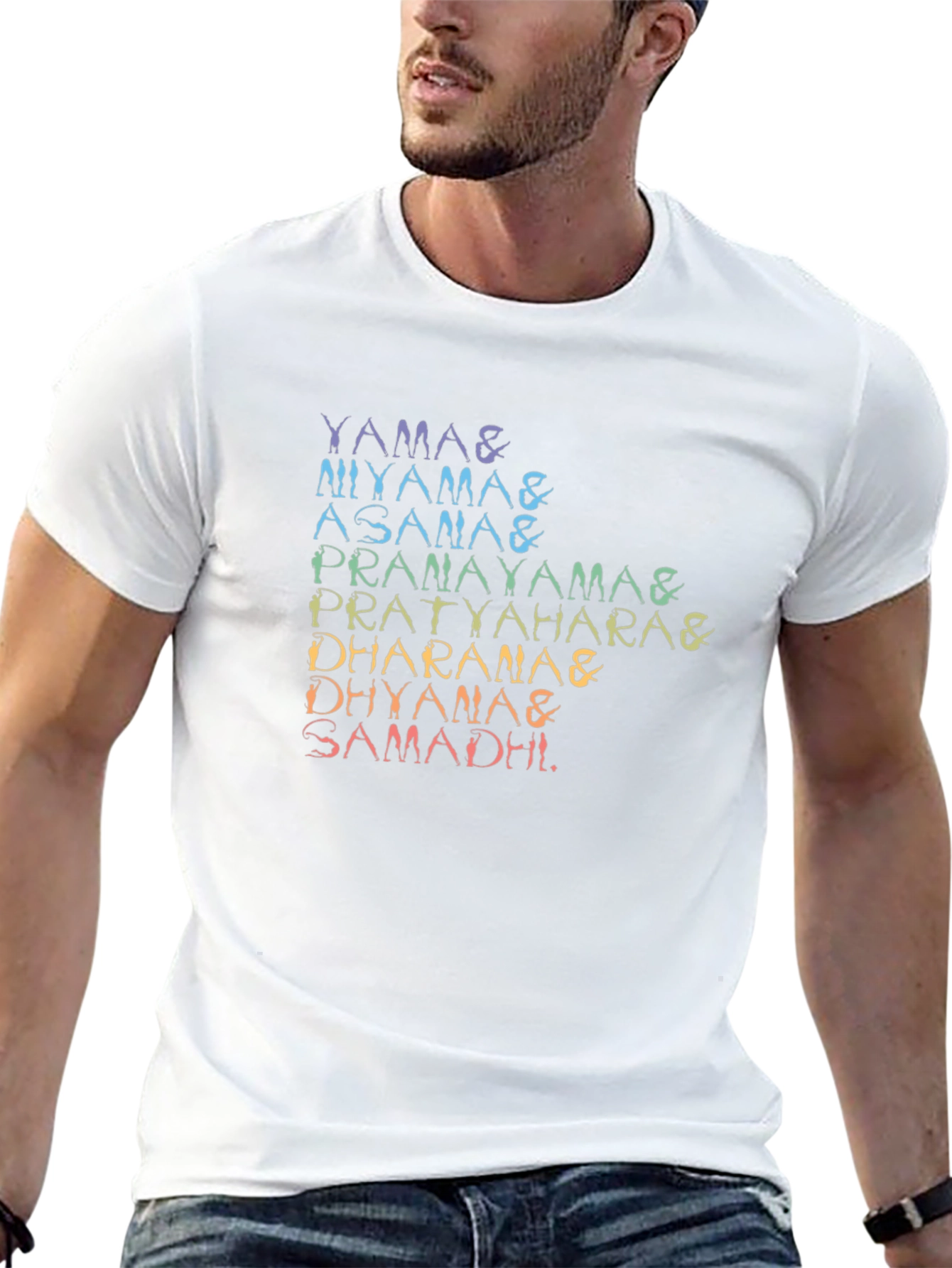 Yoga Poses T-Shirt - 8 Limbs of Yoga