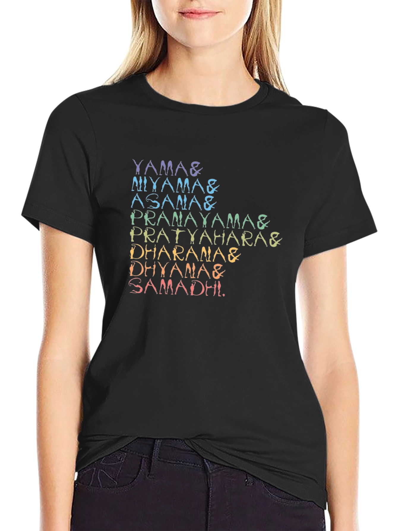 Yoga Poses T-Shirt - 8 Limbs of Yoga