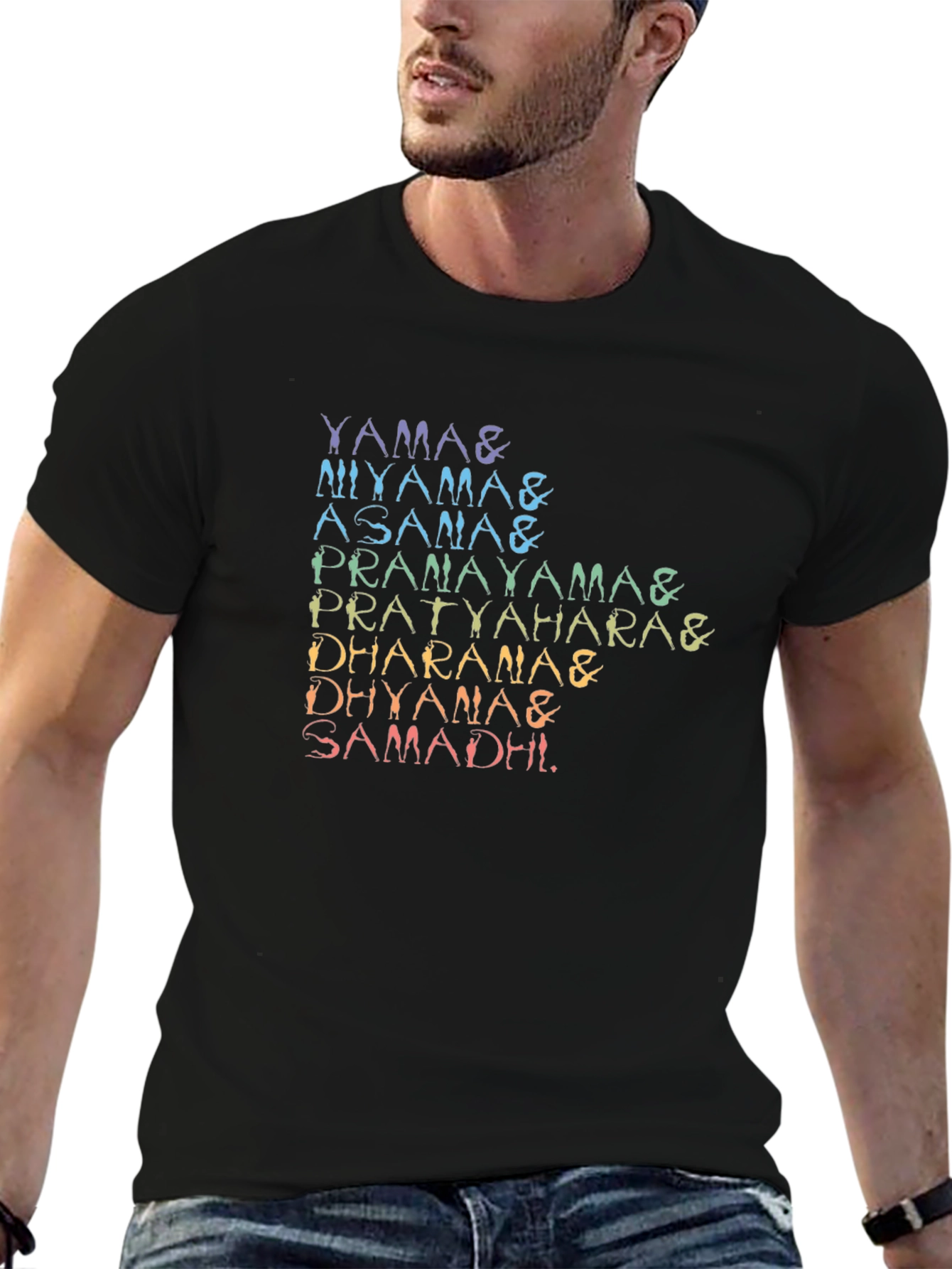 Yoga Poses T-Shirt - 8 Limbs of Yoga