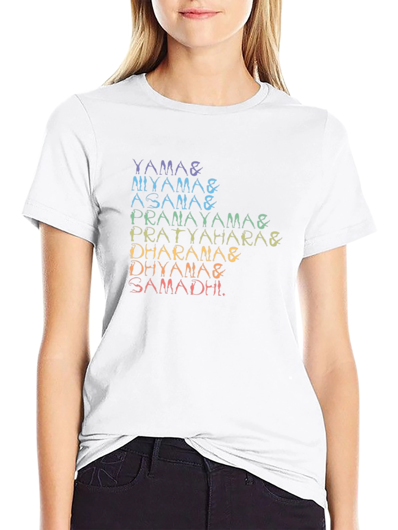Yoga Poses T-Shirt - 8 Limbs of Yoga