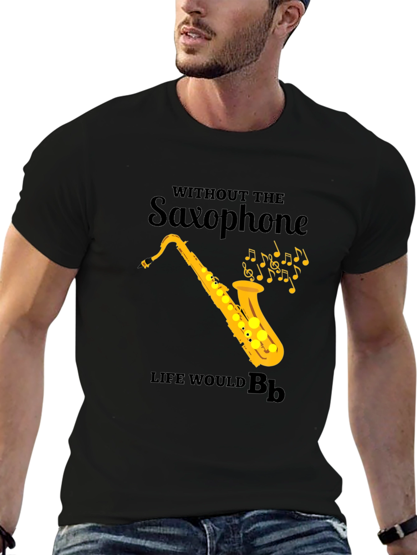Saxophone T-Shirt: Life Without Bb