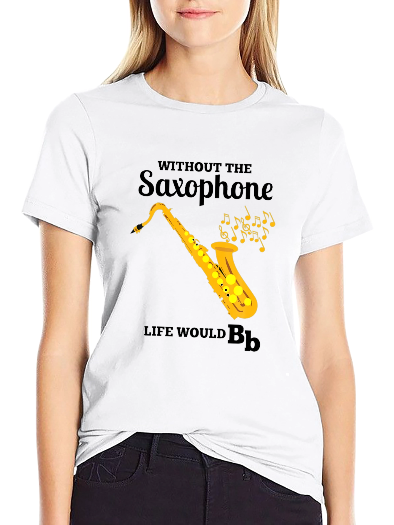 Saxophone T-Shirt: Life Without Bb