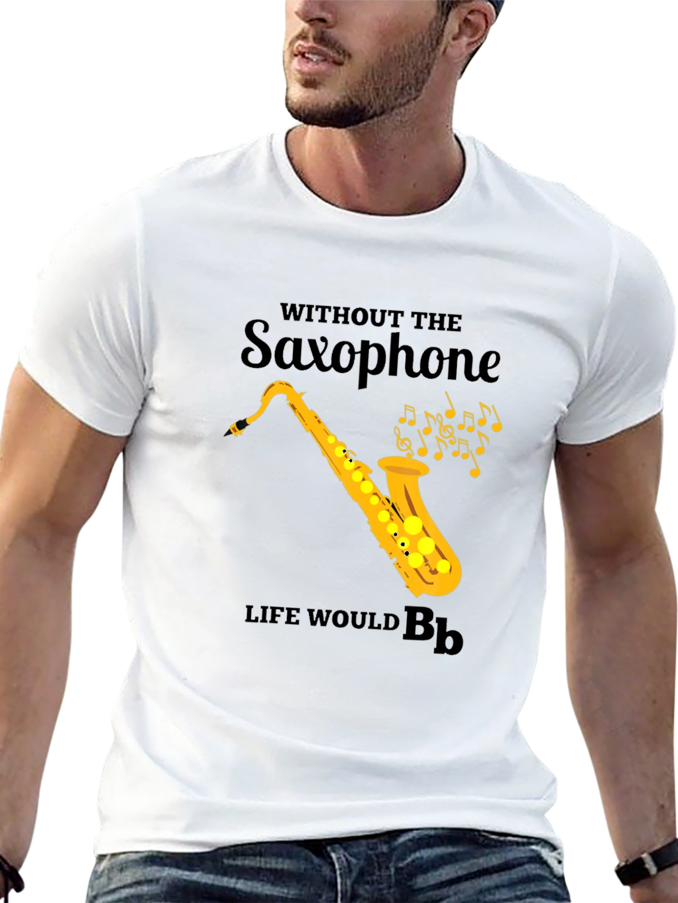 Saxophone T-Shirt: Life Without Bb