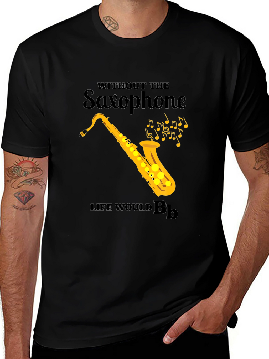 Saxophone T-Shirt: Life Without Bb