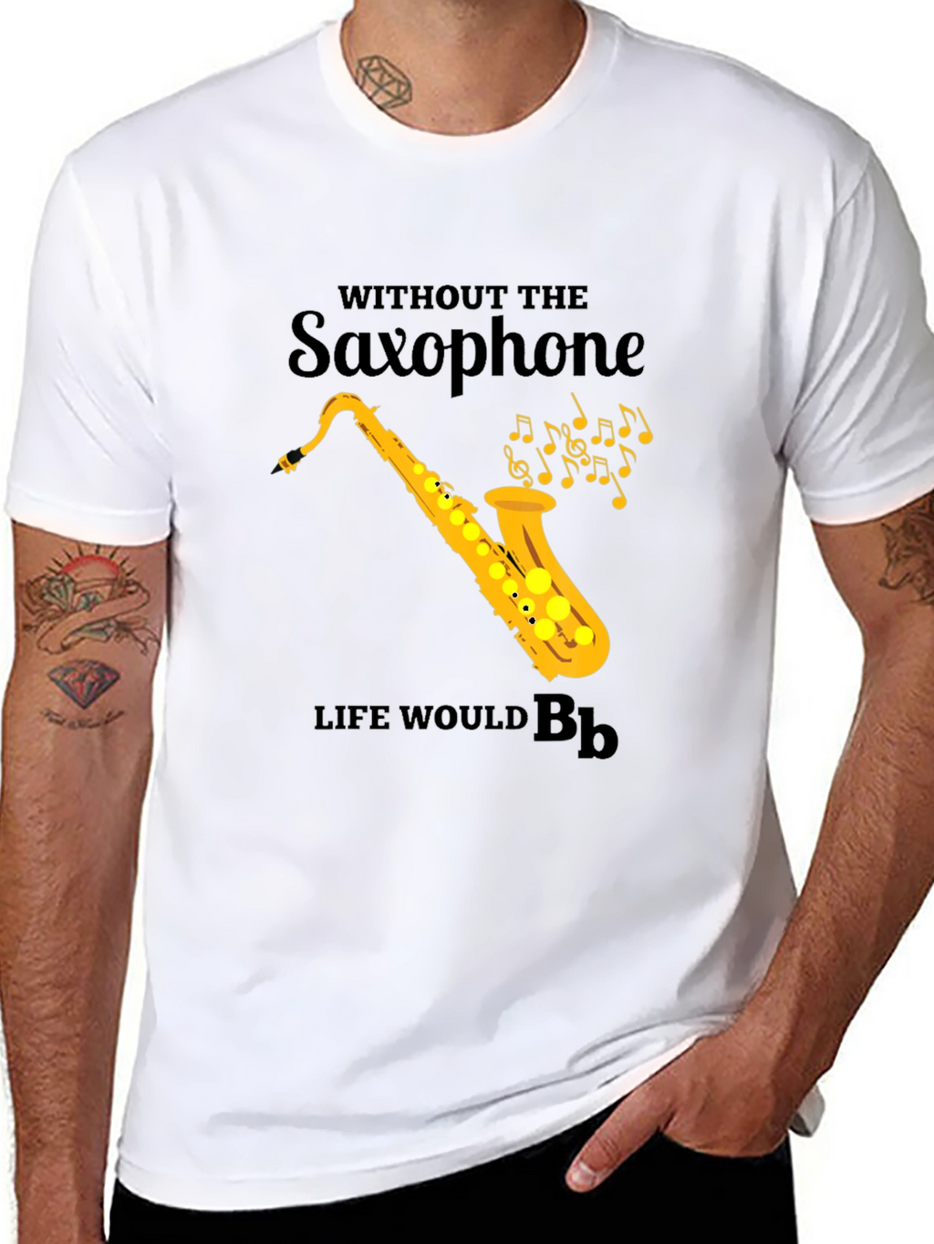 Saxophone T-Shirt: Life Without Bb