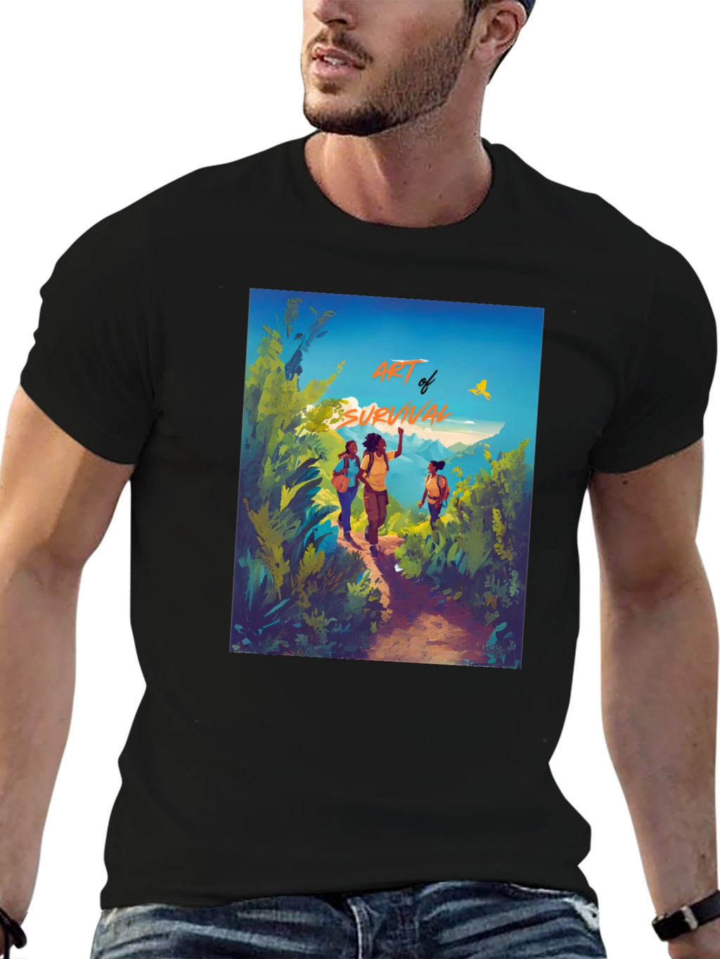 Art of Survival Black Graphic Tee