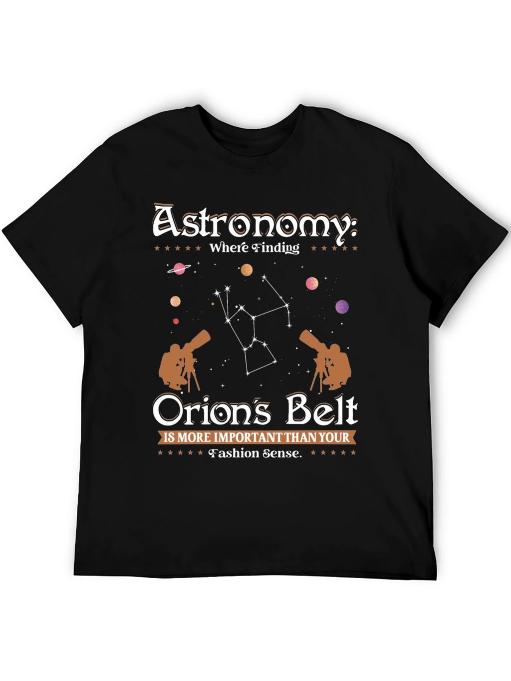 Astronomy Orions Belt Graphic Tee