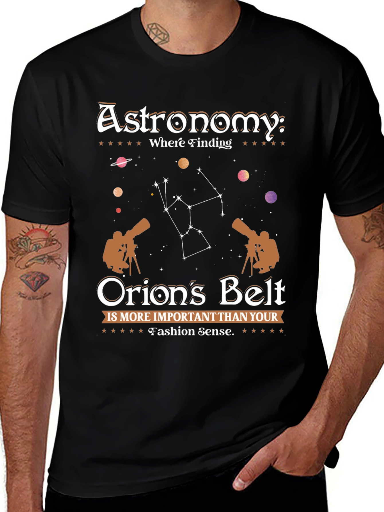 Astronomy Orions Belt Graphic Tee