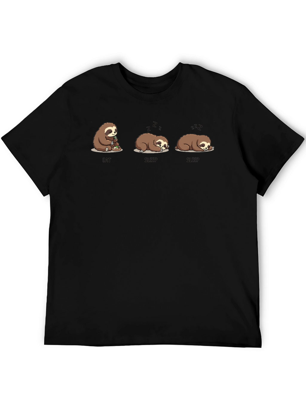 Eat Sleep Sloth Graphic T-Shirt