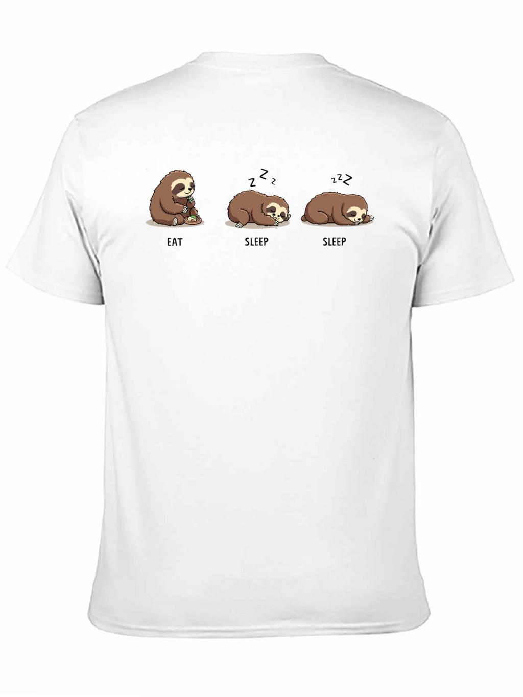 Eat Sleep Sloth Graphic T-Shirt