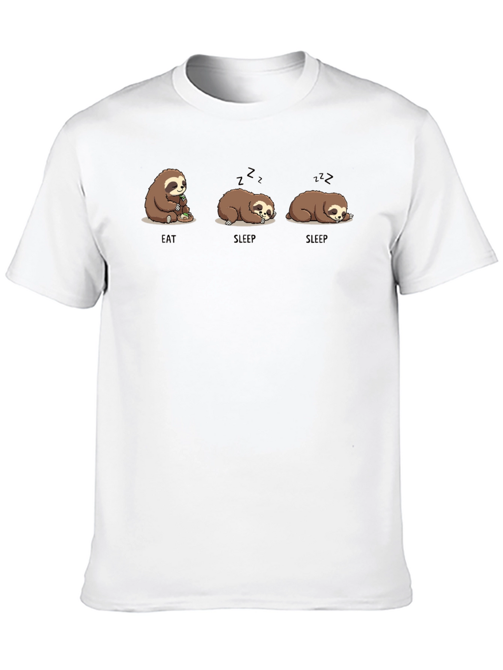 Eat Sleep Sloth Graphic T-Shirt
