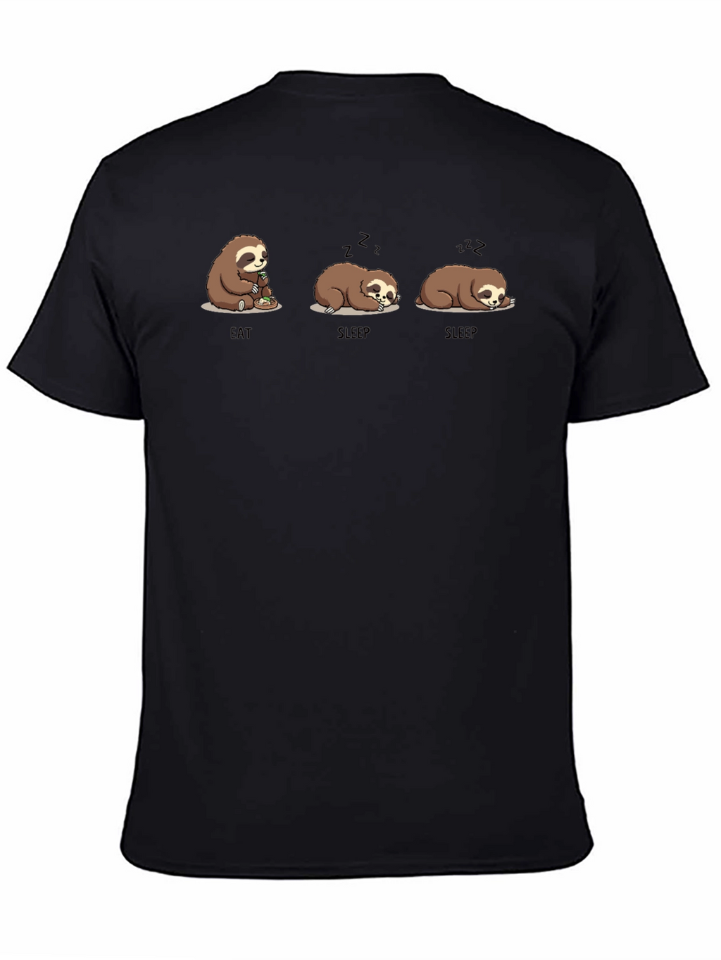 Eat Sleep Sloth Graphic T-Shirt