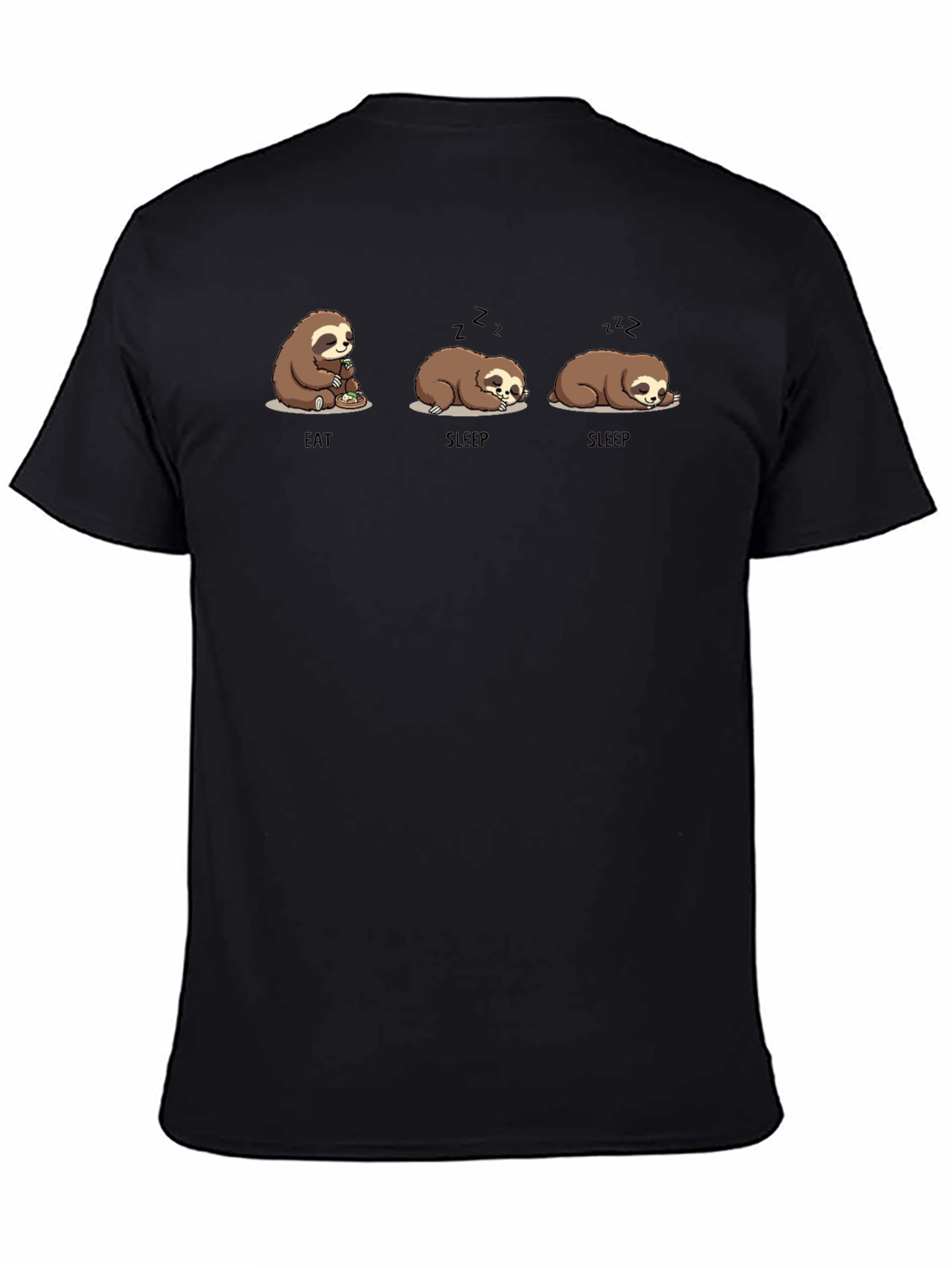 Eat Sleep Sloth Graphic T-Shirt