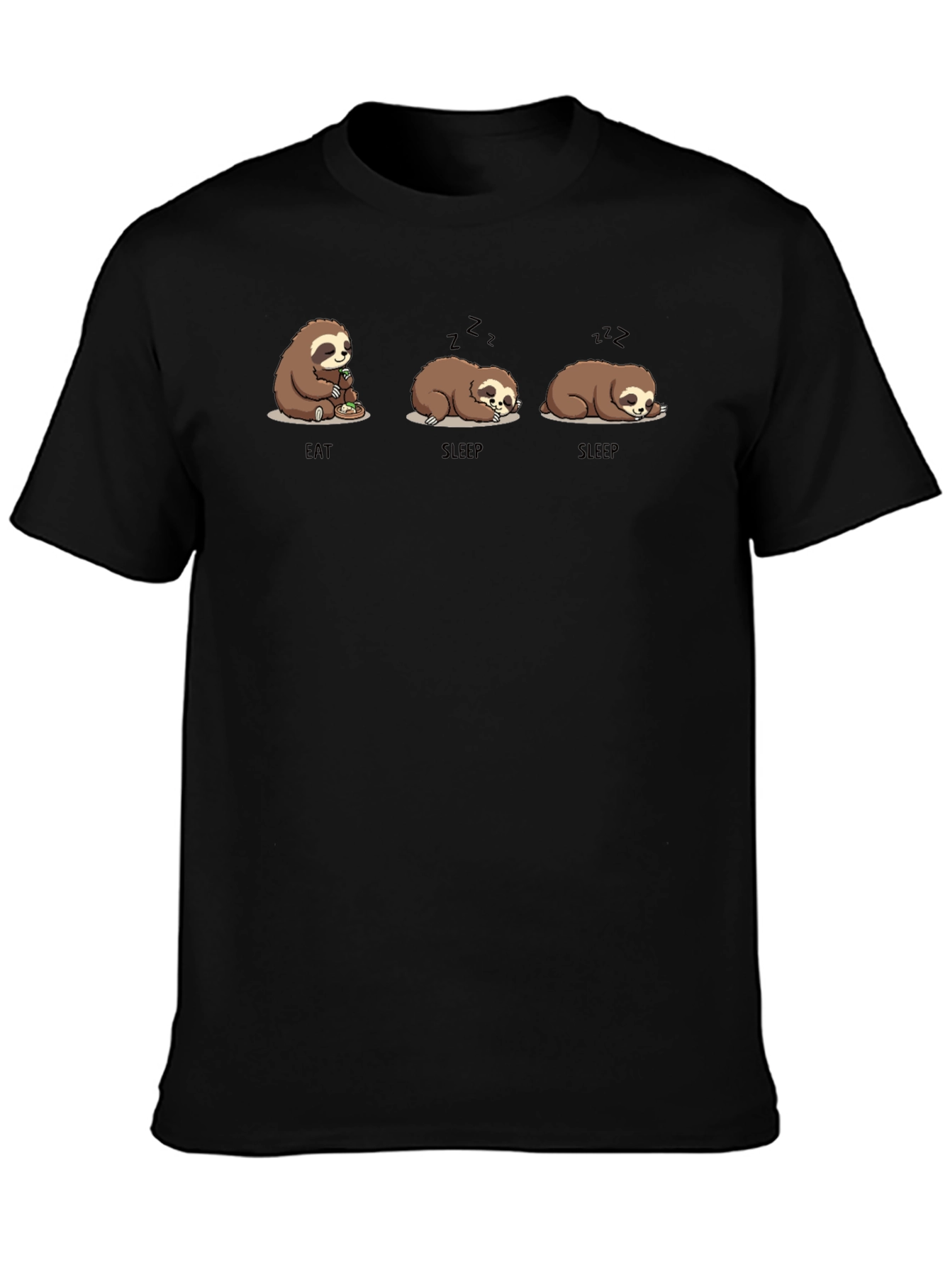Eat Sleep Sloth Graphic T-Shirt