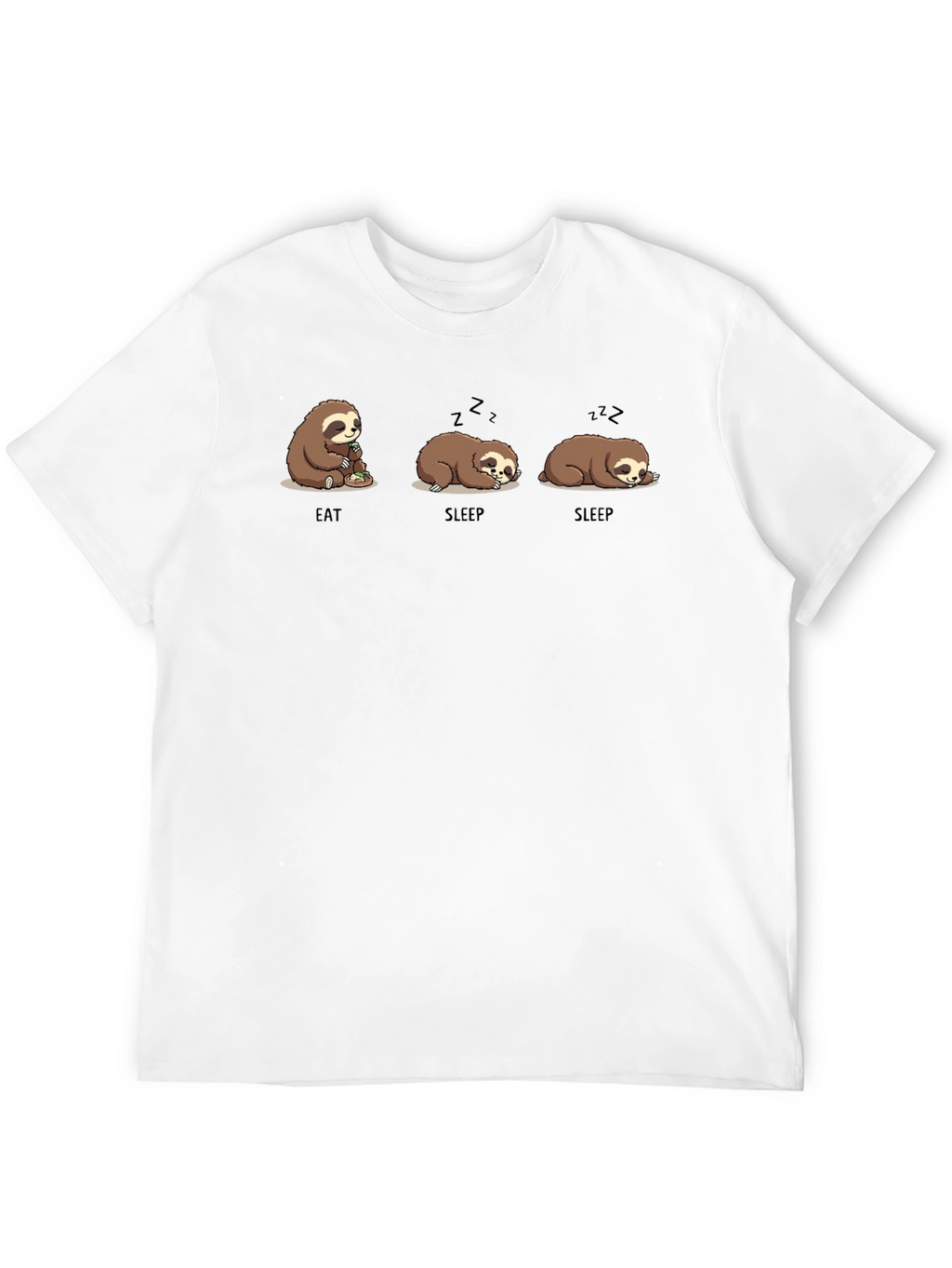 Eat Sleep Sloth Graphic T-Shirt
