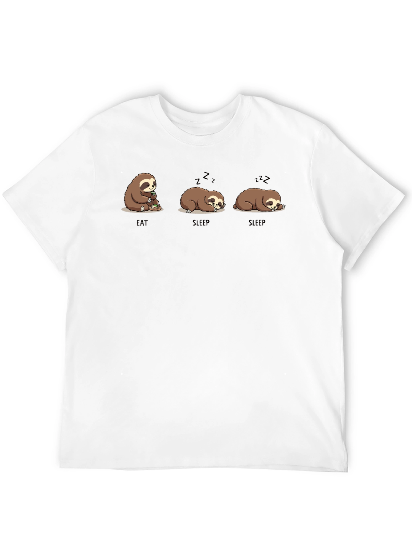 Eat Sleep Sloth Graphic T-Shirt