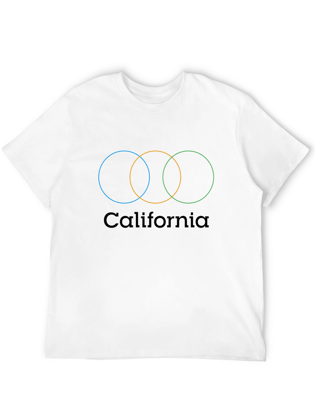 California Graphic T-Shirt - Overlapping Circles Design