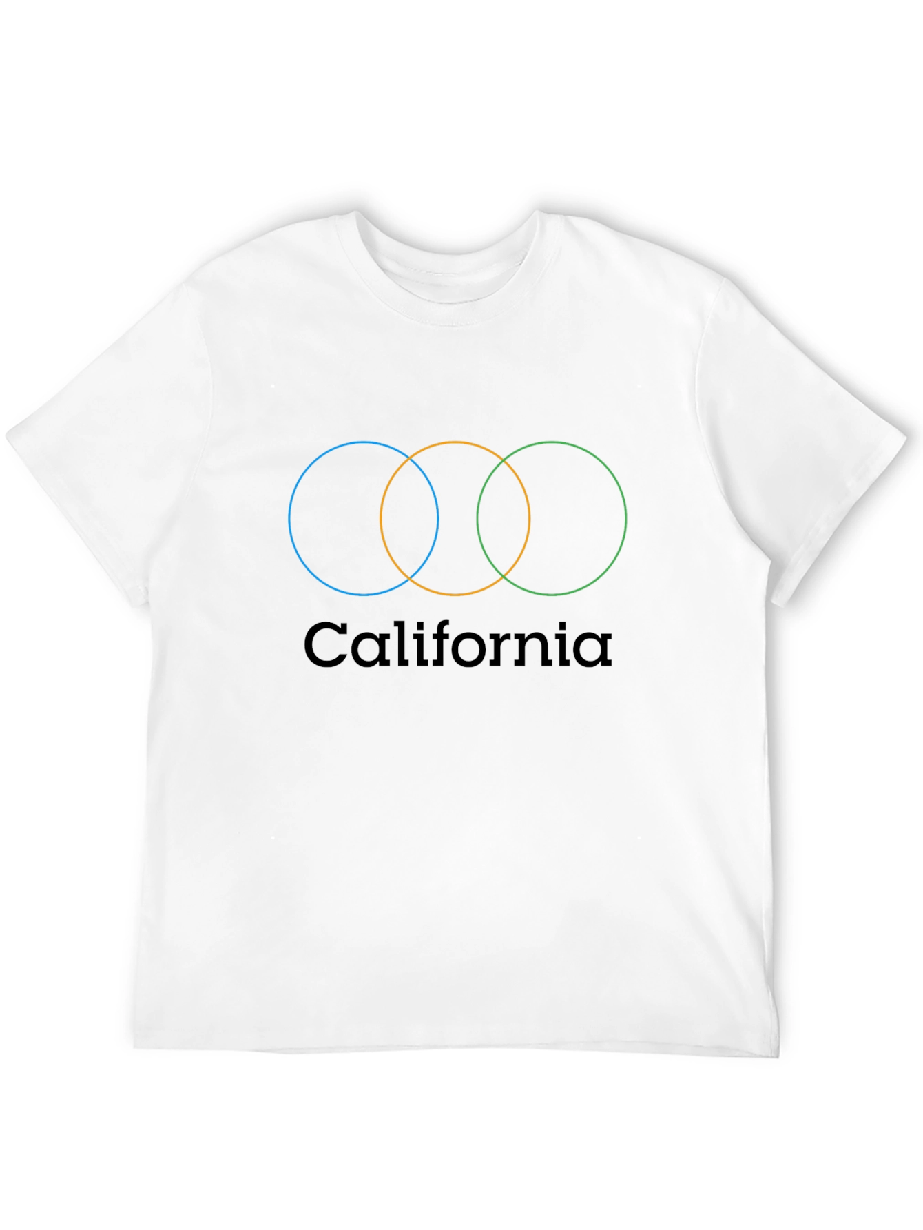 California Graphic T-Shirt - Overlapping Circles Design