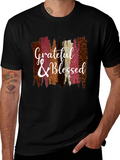 Grateful & Blessed Graphic Tee - Fall Fashion