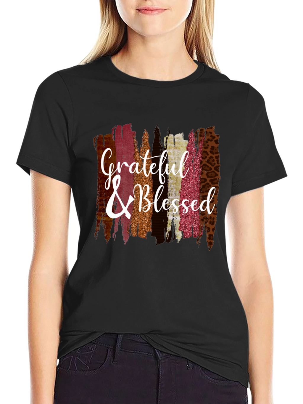 Grateful & Blessed Graphic Tee - Fall Fashion