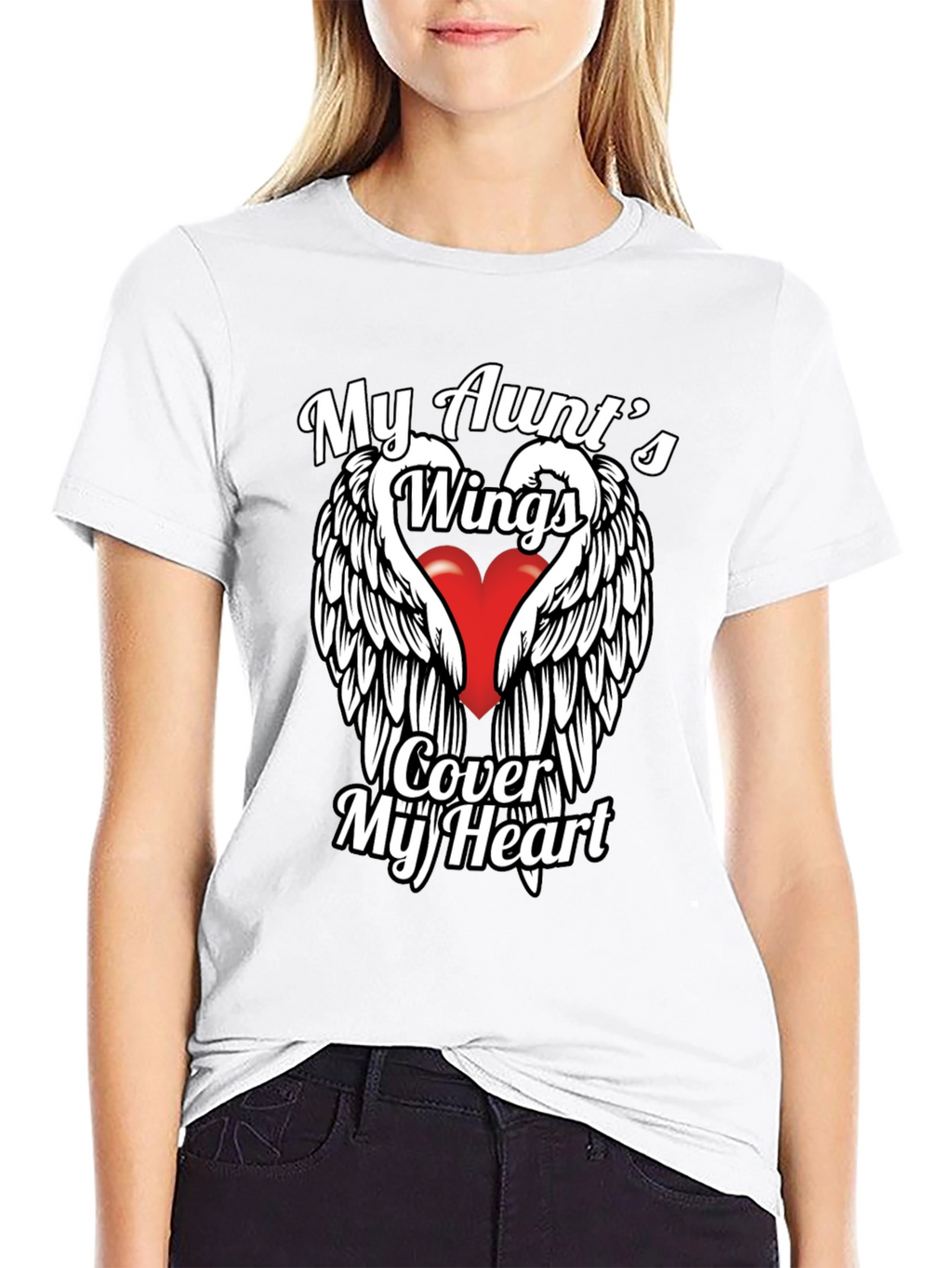My Aunts Wings Cover My Heart T-Shirt