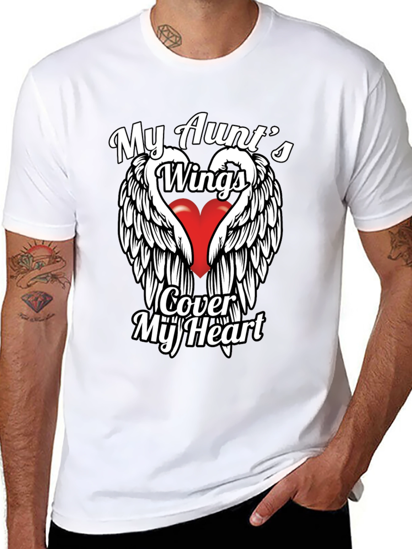 My Aunts Wings Cover My Heart T-Shirt