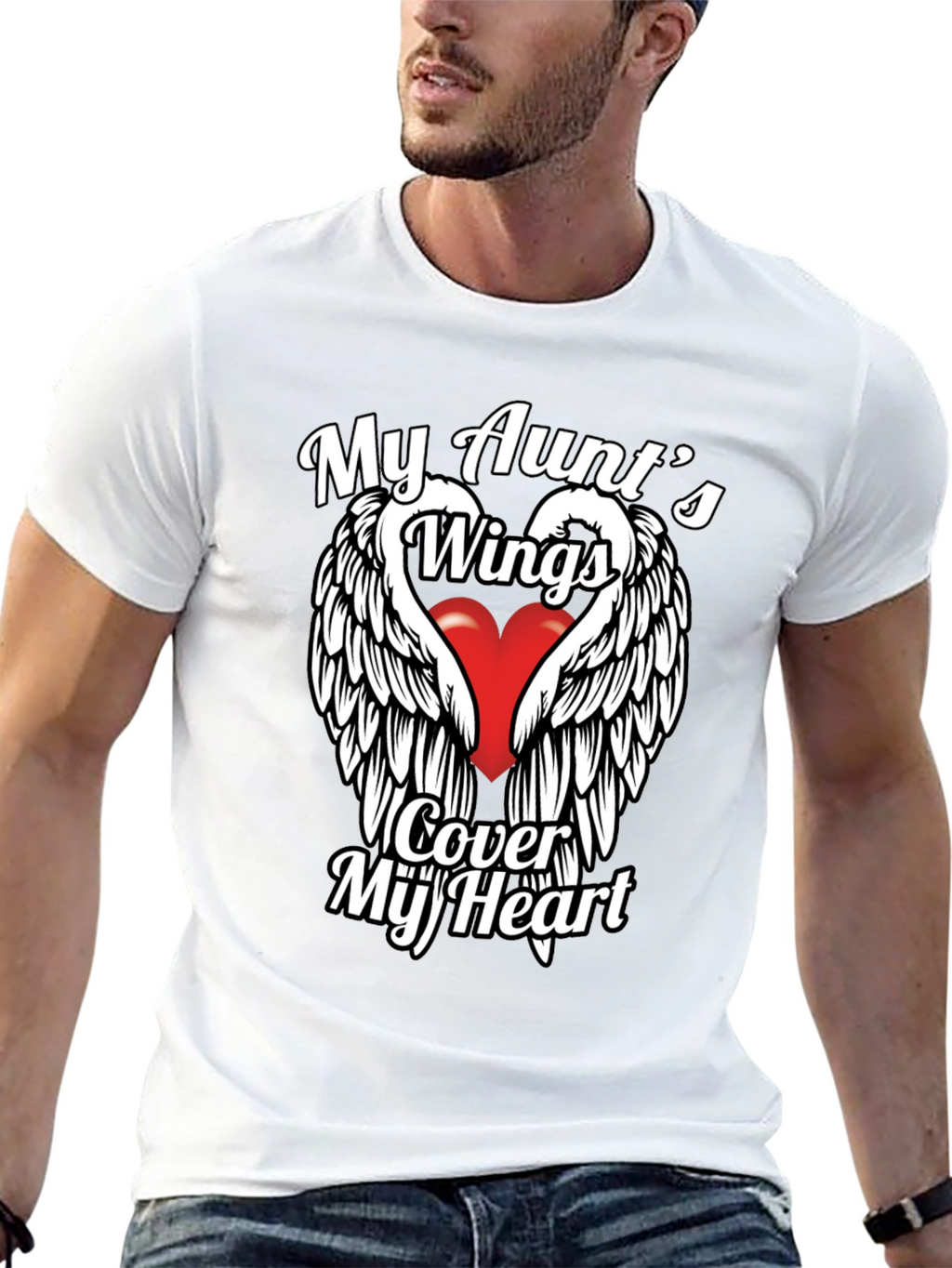 My Aunts Wings Cover My Heart T-Shirt