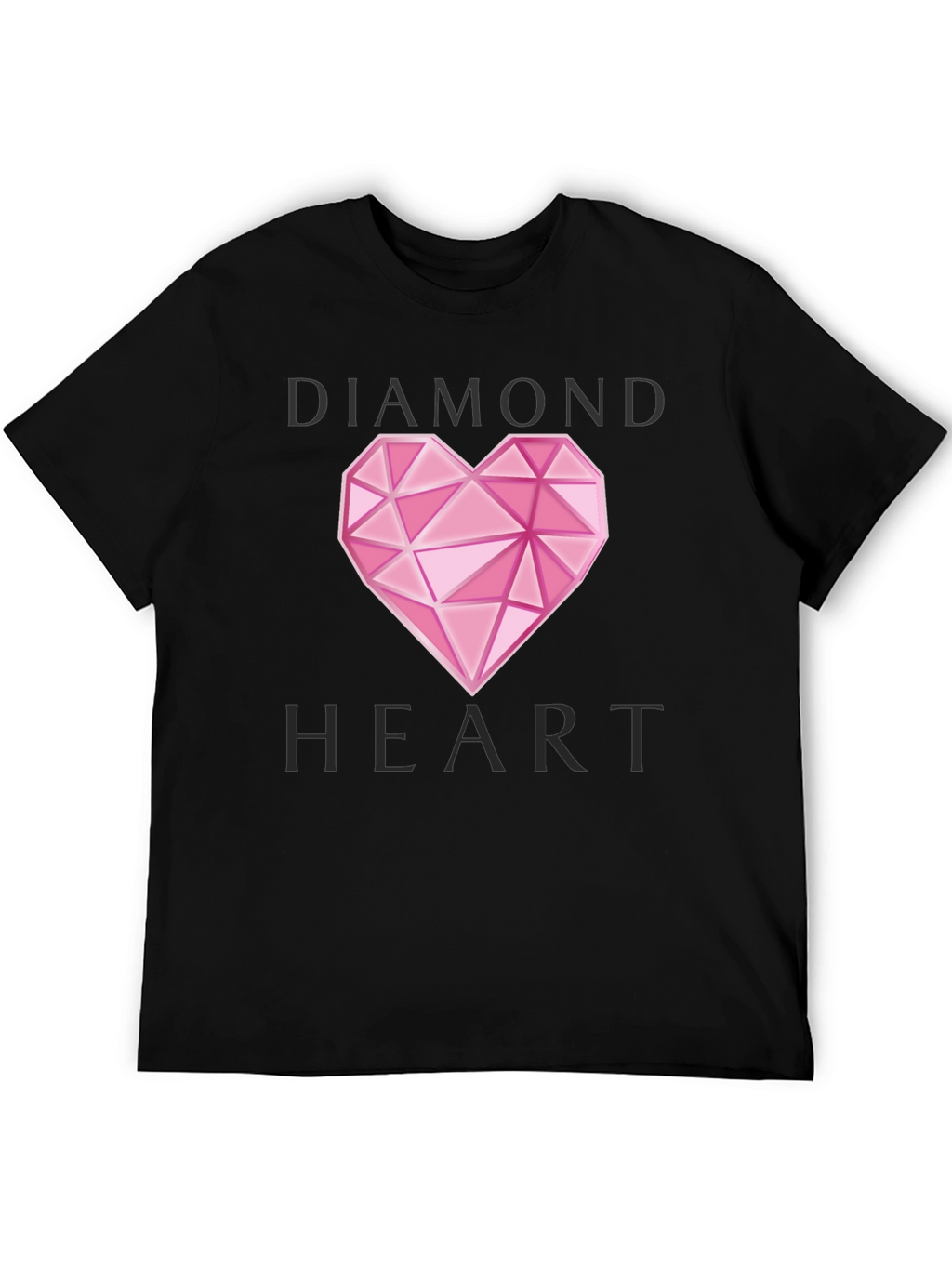 Diamond Heart Graphic T-Shirt - Stylish Casual Wear